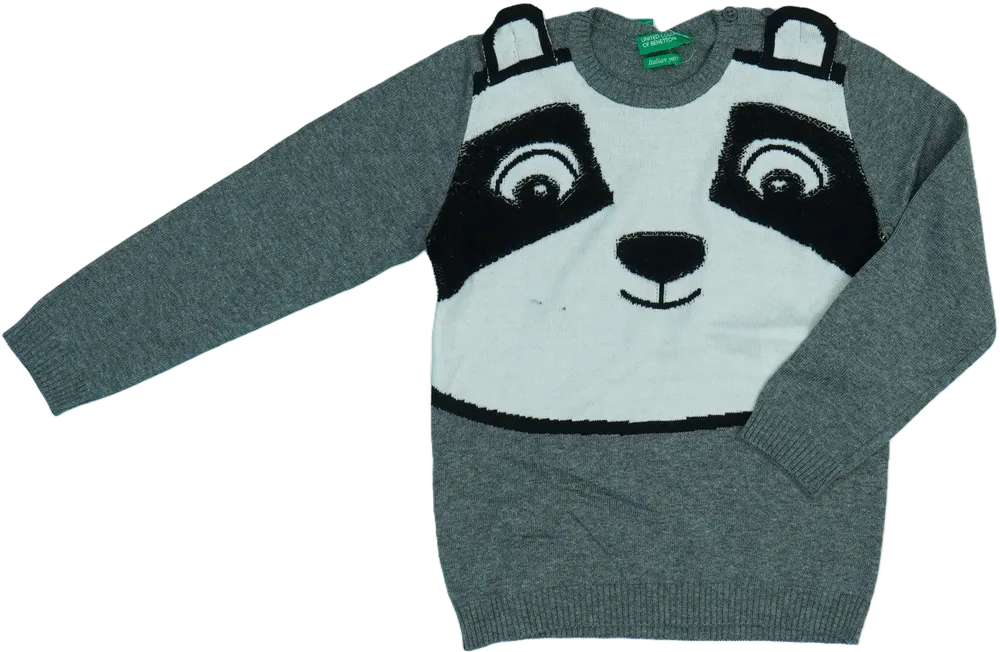 Szürke Benetton Kötött pulcsi EU 104 / UK 4 év / US 4T/XS