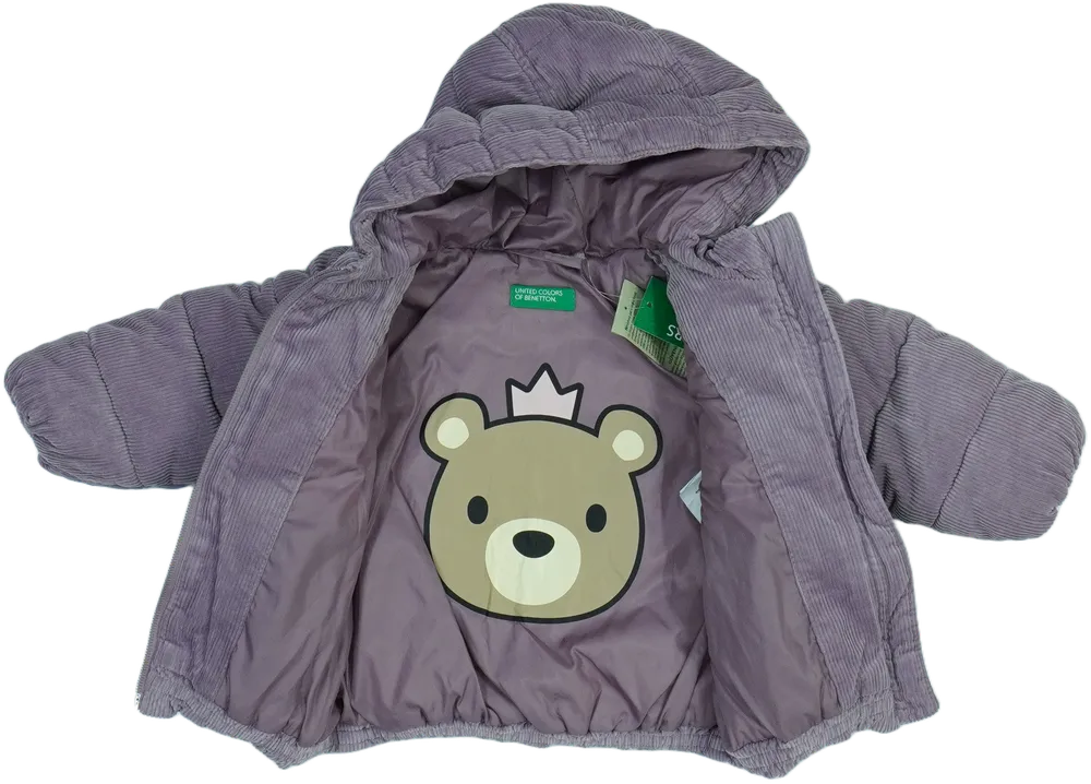 Lila Benetton Télikabát EU 74 / UK 6-9 hónap / US 6-9 hónap