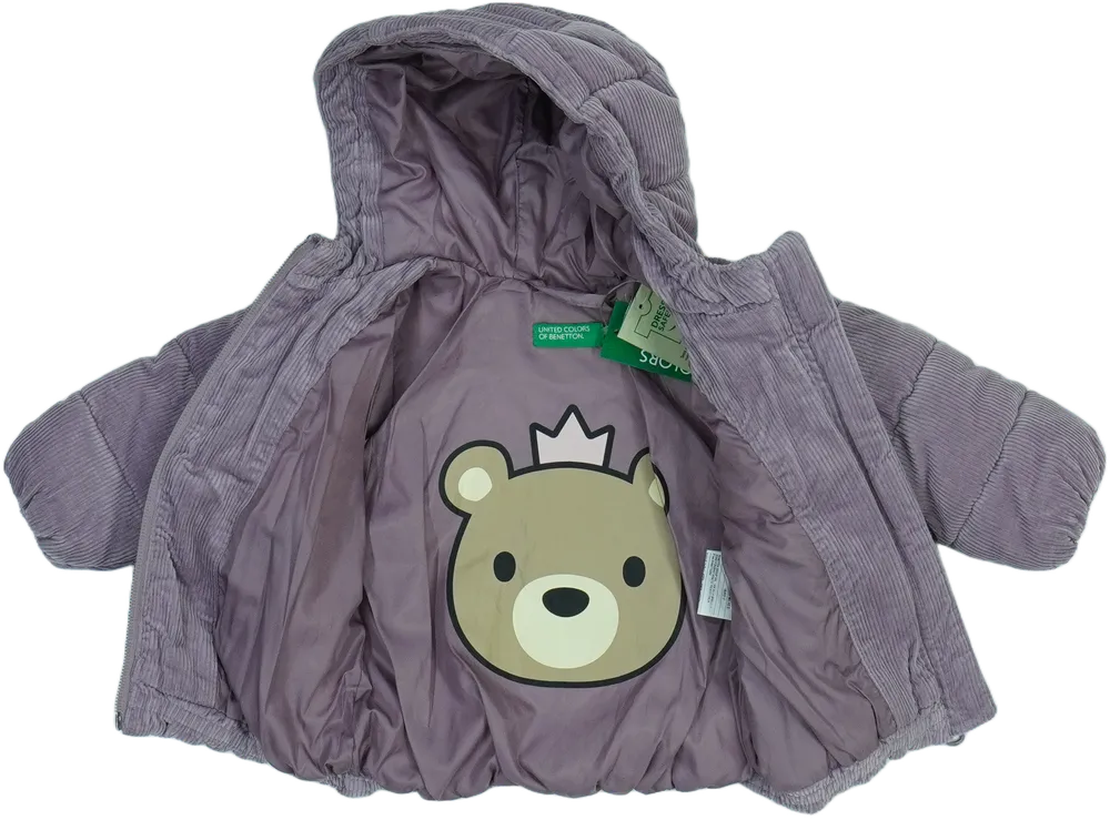 Lila Benetton Télikabát EU 68 / UK 3-6 hónap / US 3-6 hónap