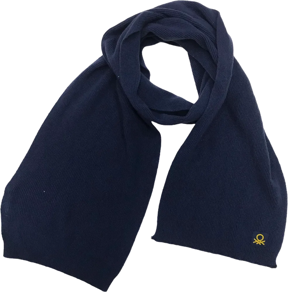 Kék Benetton Sál EU 164 / UK 14 év / US 14 év/XL