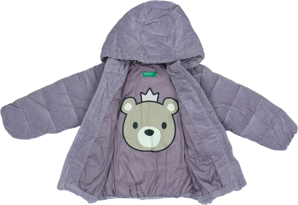 Lila Benetton Télikabát EU 98 / UK 3 év / US 3T