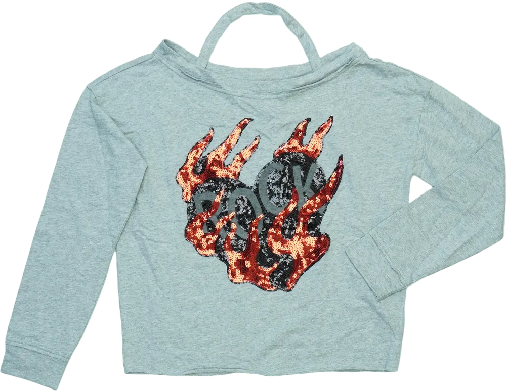 Szürke Sisley Hosszú ujjú felső EU 164 / UK 14 év / US 14 év/XL