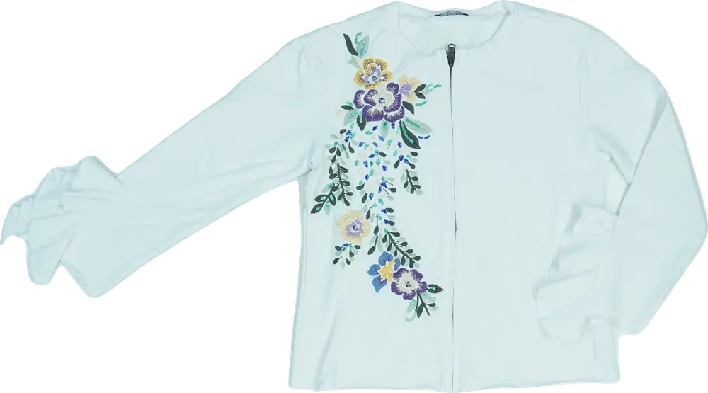 Fehér Sisley Kardigán EU 152 / UK 12 év / US 12 év/L