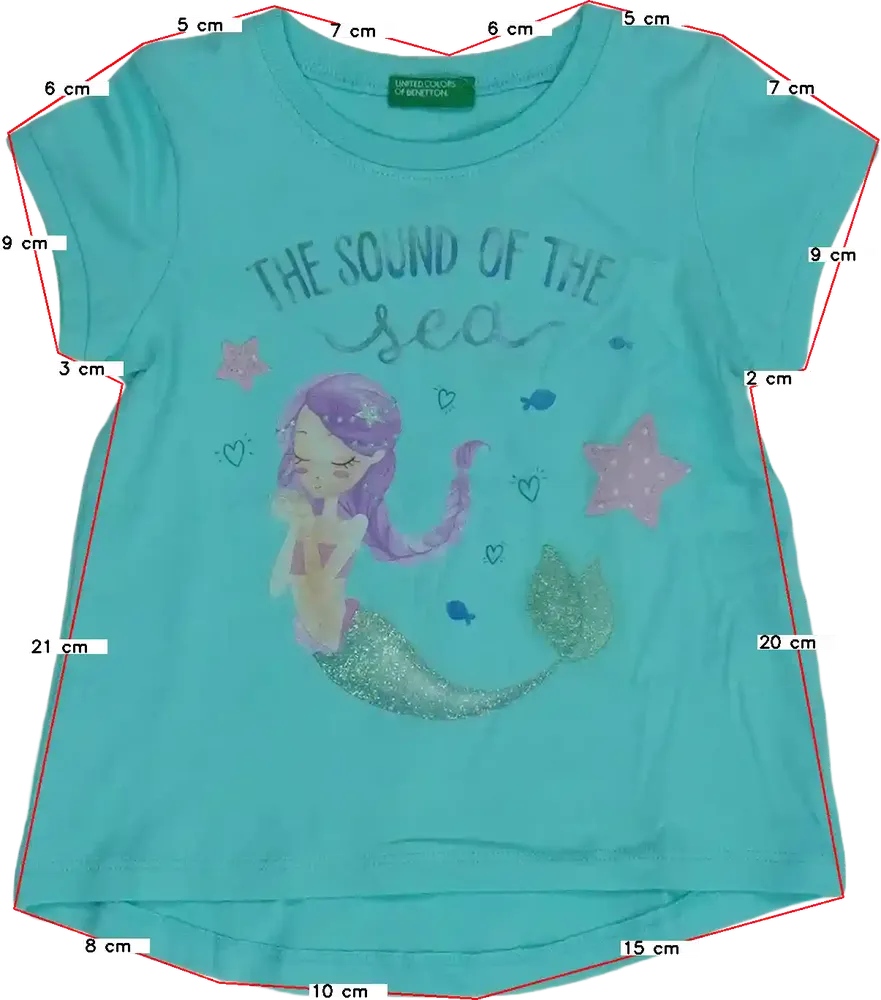 Kék Benetton Póló EU 86 / UK 12-18 hónap / US 18 hónap