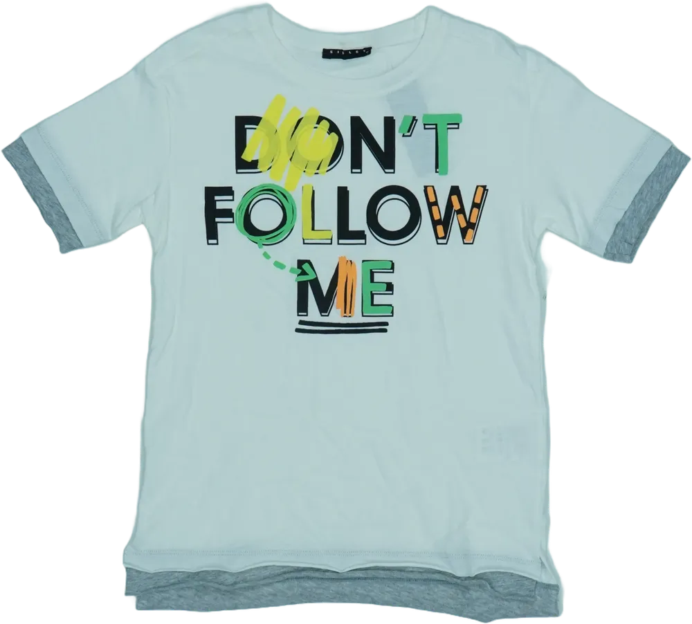 Fehér Benetton Póló EU 128 / UK 8 év / US 8 év/M