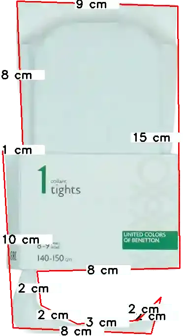 Fehér Benetton Harisnya EU 134 / UK 9 év / US 9 év/L