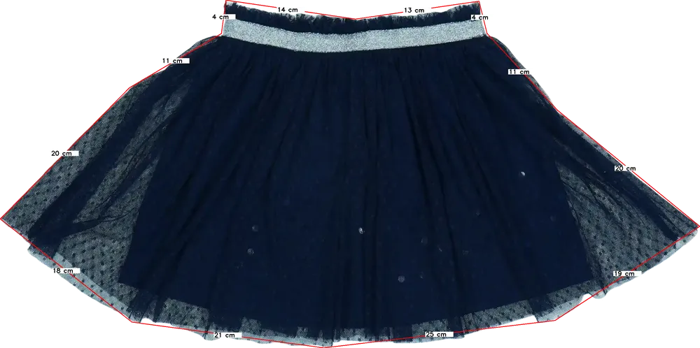 Kék Benetton Szoknya EU 140 / UK 10 év / US 10 év/L