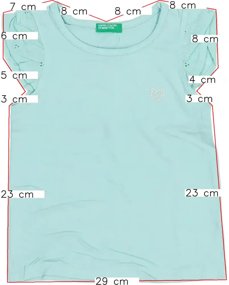 Kék Benetton Póló EU 86 / UK 12-18 hónap / US 18 hónap