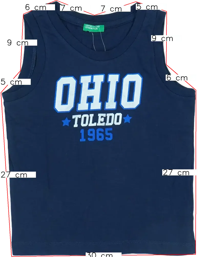 Kék Benetton Fiú / Férfi atléta EU 104 / UK 4 év / US 4T/XS