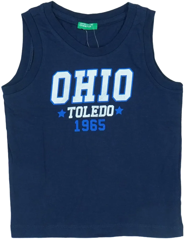 Kék Benetton Fiú / Férfi atléta EU 104 / UK 4 év / US 4T/XS