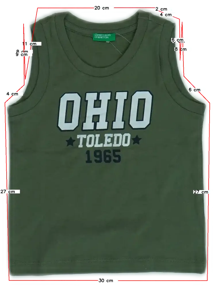 Zöld Benetton Fiú / Férfi atléta EU 92 / UK 2 év / US 2T