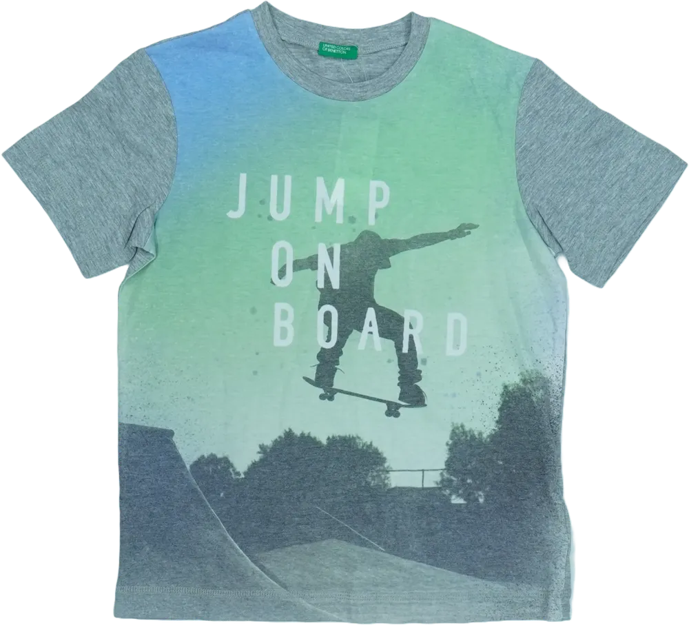 Többszínű Benetton Póló EU 128 / UK 8 év / US 8 év/M