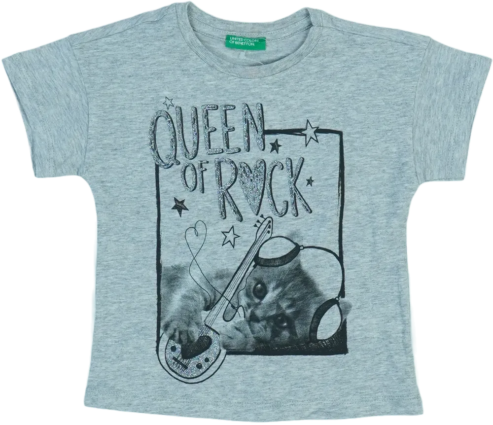 Szürke Benetton Póló EU 86 / UK 12-18 hónap / US 18 hónap