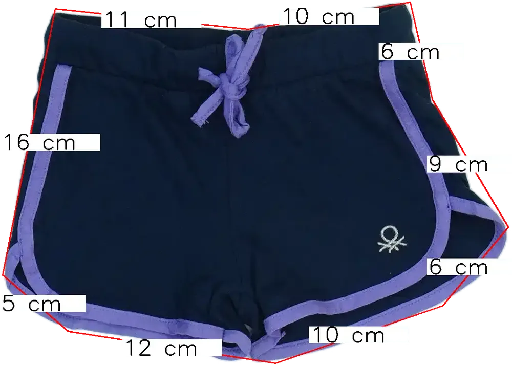 Kék Benetton Rövidnadrág EU 86 / UK 12-18 hónap / US 18 hónap