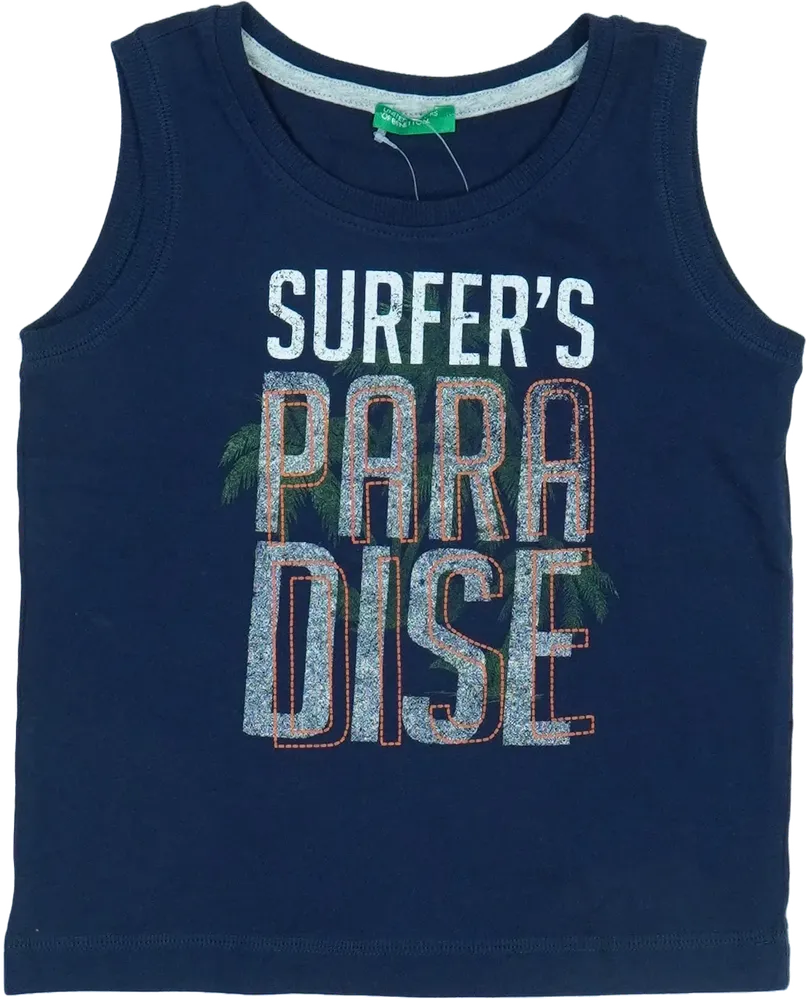 Kék Benetton Fiú / Férfi atléta EU 104 / UK 4 év / US 4T/XS