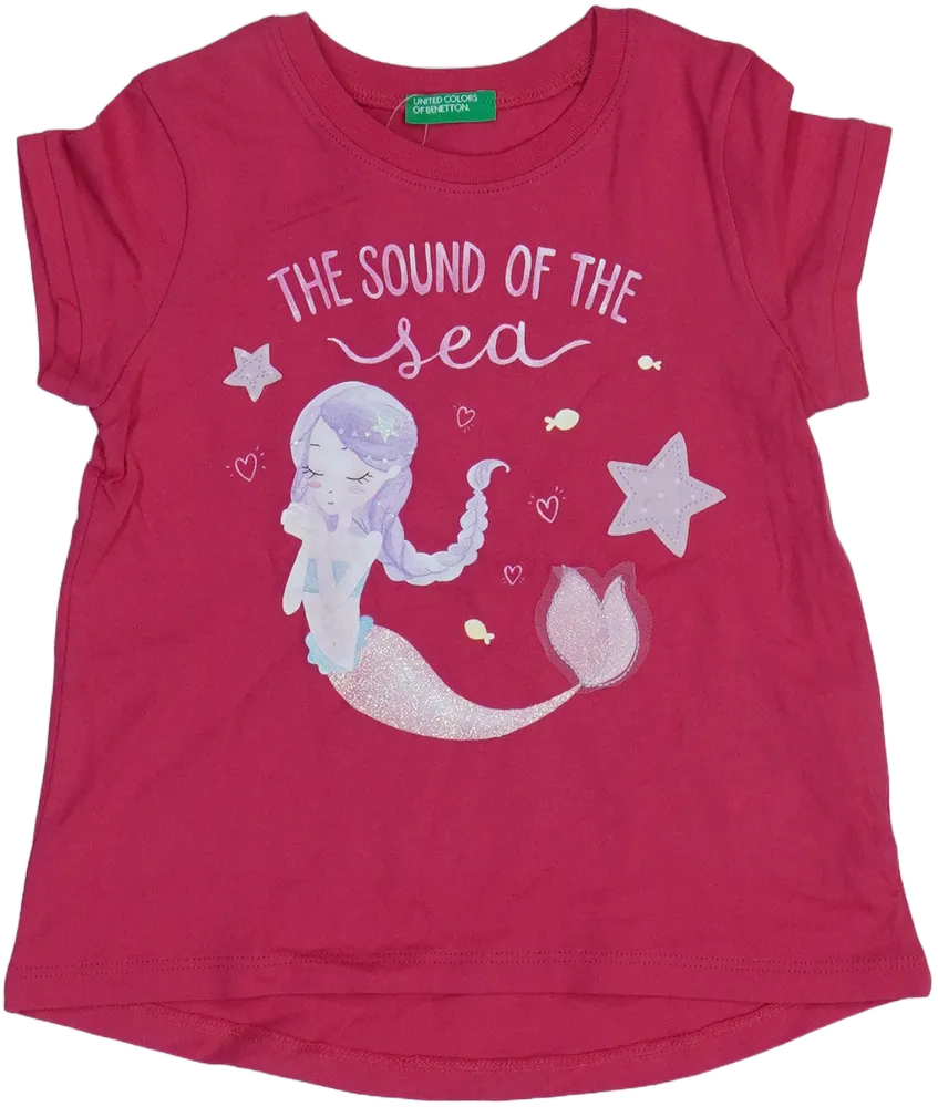 Rózsaszín Benetton Póló EU 92 / UK 2 év / US 2T