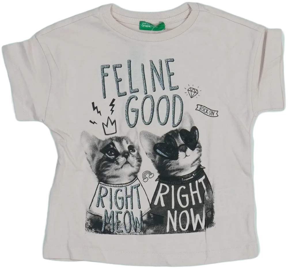 Rózsaszín Benetton Póló EU 92 / UK 2 év / US 2T