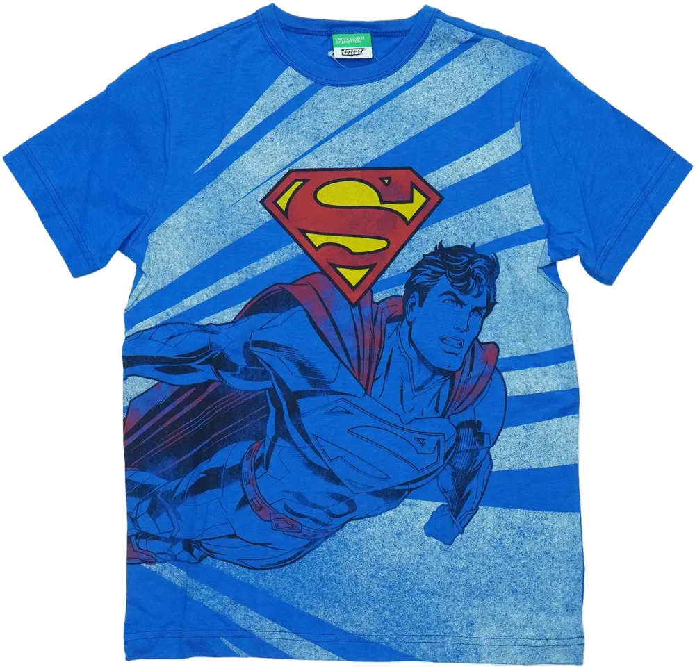 Kék Benetton Póló EU 152 / UK 12 év / US 12 év/L