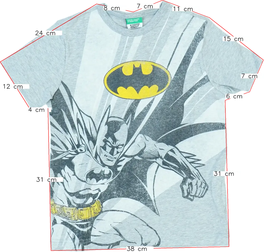 Szürke Justice League Póló EU 128 / UK 8 év / US 8 év/M