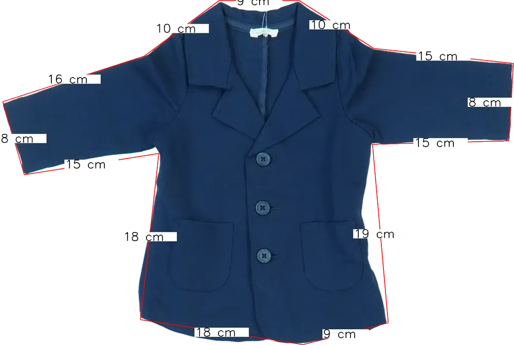 Kék Benetton Blézer és Zakó EU 68 / UK 3-6 hónap / US 3-6 hónap