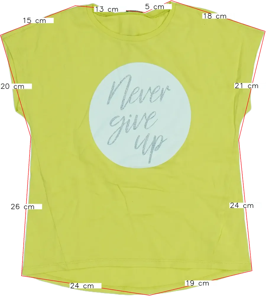 Zöld Benetton Póló EU 128 / UK 8 év / US 8 év/M