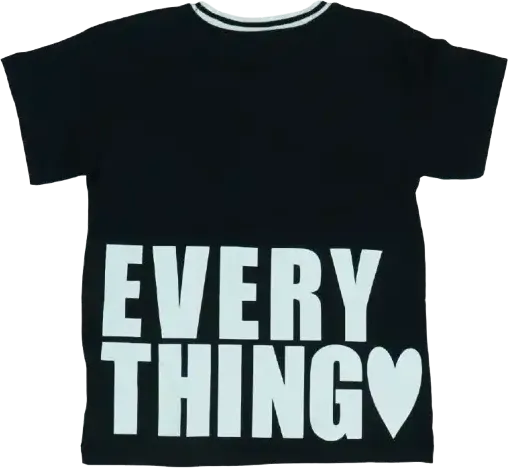 Fekete Benetton Póló EU 128 / UK 8 év / US 8 év/M