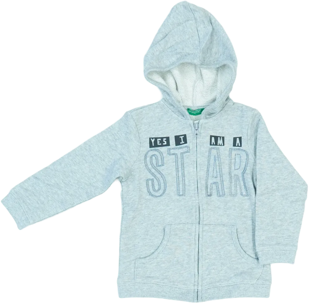 Szürke Benetton Kapucnis pulóver EU 92 / UK 2 év / US 2T