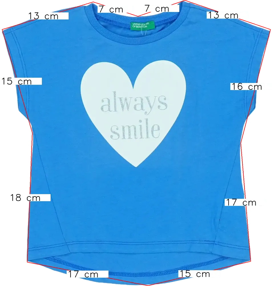 Kék Benetton Póló EU 86 / UK 12-18 hónap / US 18 hónap