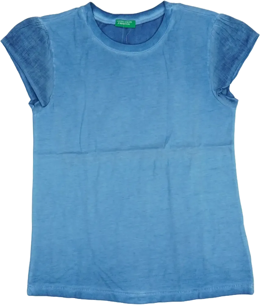 Kék Benetton Póló EU 128 / UK 8 év / US 8 év/M
