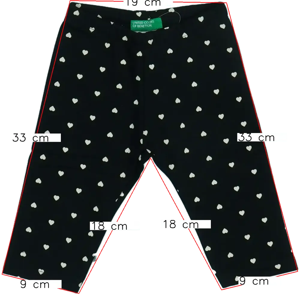 Fekete Benetton Leggings EU 68 / UK 3-6 hónap / US 3-6 hónap
