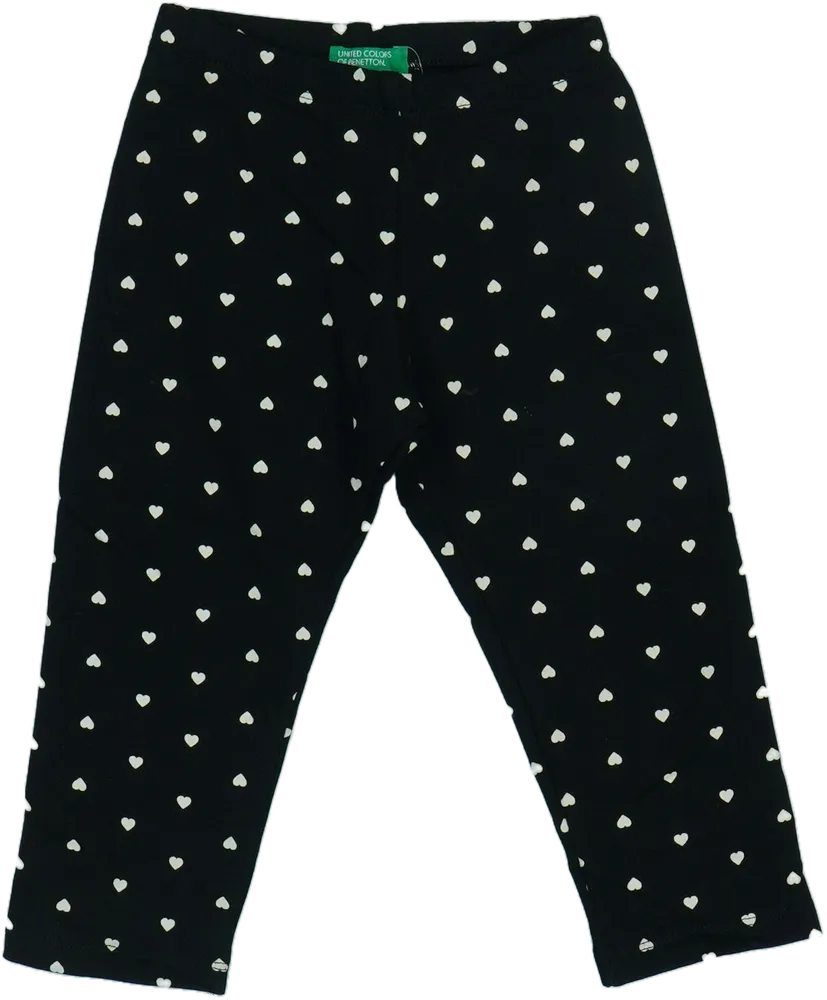 Fekete Benetton Leggings EU 86 / UK 12-18 hónap / US 18 hónap