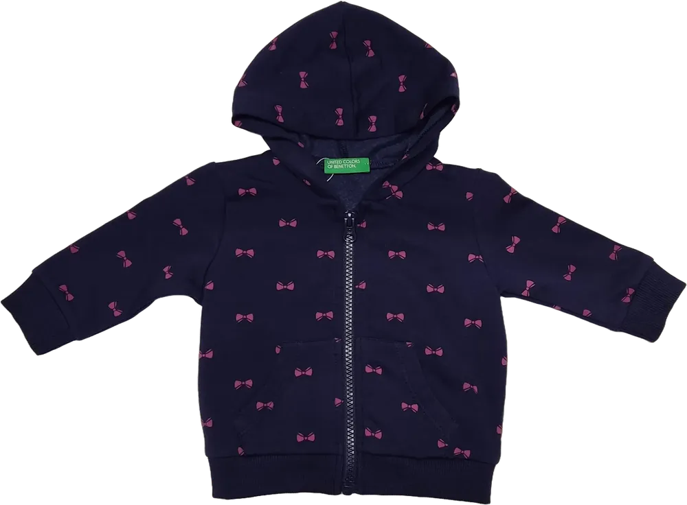 Kék Benetton Kapucnis pulóver EU 62 / UK 0-3 hónap / US 0-3 hónap