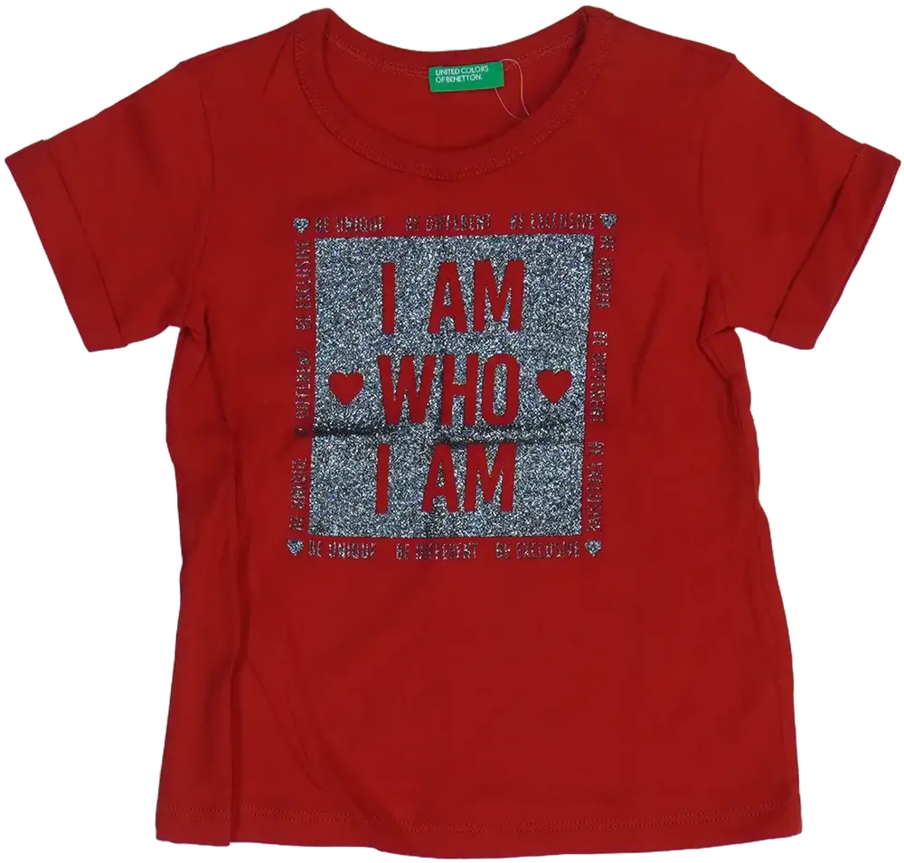 Piros Benetton Póló EU 86 / UK 12-18 hónap / US 18 hónap