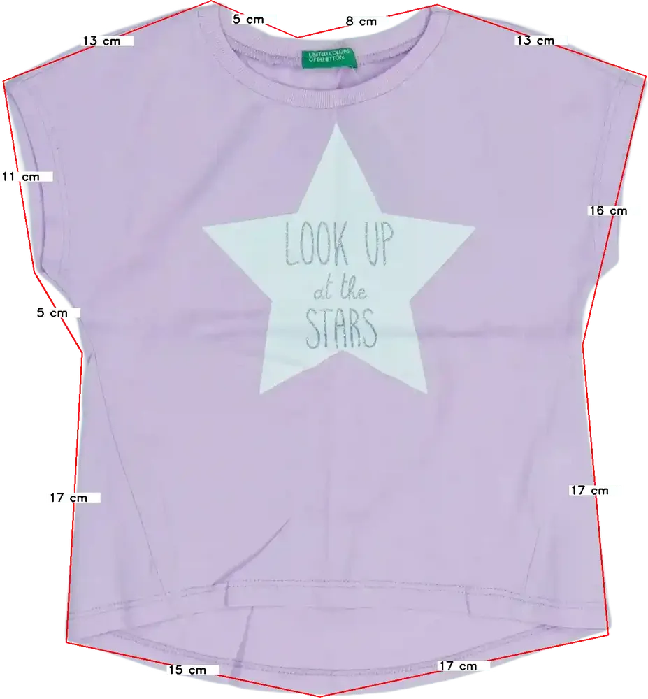 Rózsaszín Benetton Póló EU 86 / UK 12-18 hónap / US 18 hónap