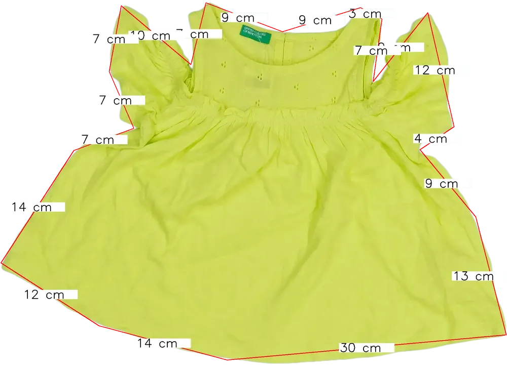 Zöld Benetton Póló EU 92 / UK 2 év / US 2T