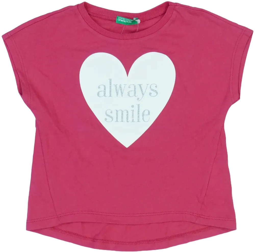 Rózsaszín Benetton Póló EU 86 / UK 12-18 hónap / US 18 hónap