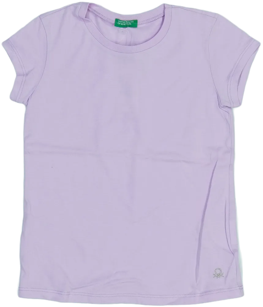 Lila Benetton Póló EU 110 / UK 5 év / US 5 év/XS