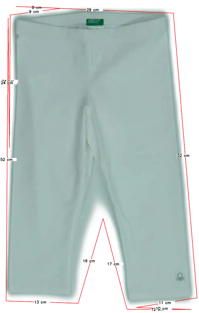 Fehér Benetton Leggings EU 134 / UK 9 év / US 9 év/L