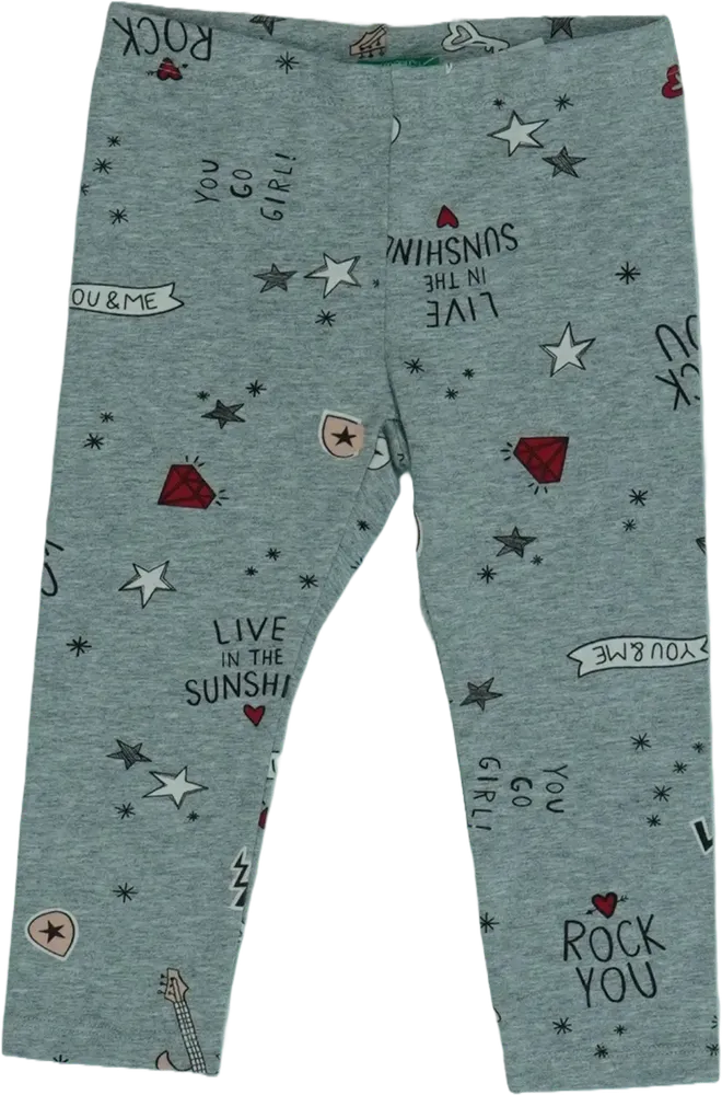 Szürke Benetton Leggings EU 86 / UK 12-18 hónap / US 18 hónap