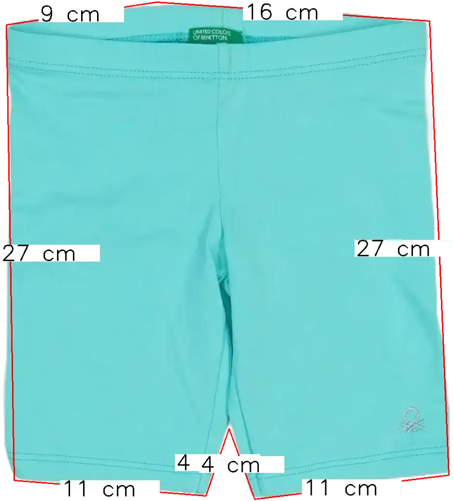 Zöld Benetton Rövidnadrág EU 104 / UK 4 év / US 4T/XS