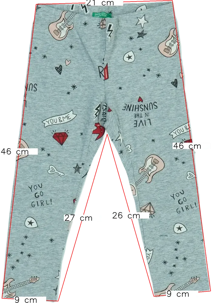 Szürke Benetton Leggings EU 92 / UK 2 év / US 2T