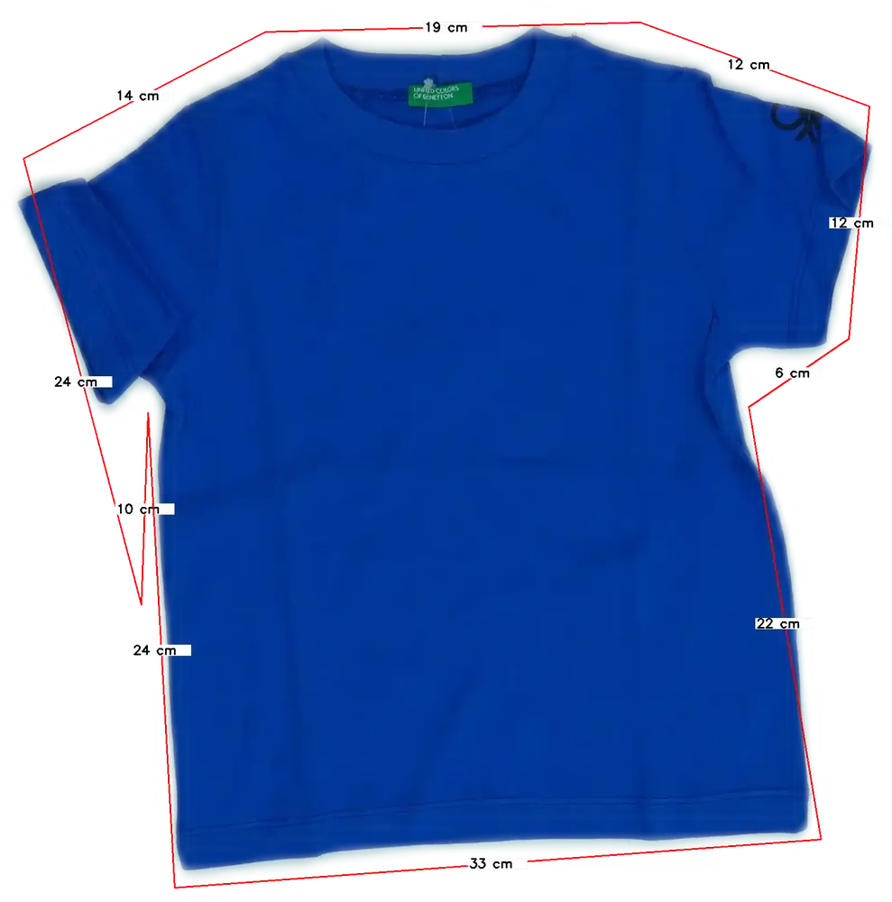 Kék Benetton Póló EU 98 / UK 3 év / US 3T