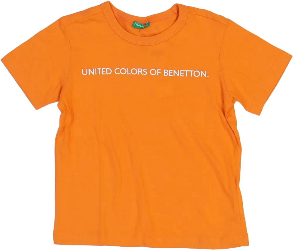 Sárga (narancs) Benetton Póló EU 110 / UK 5 év / US 5 év/XS