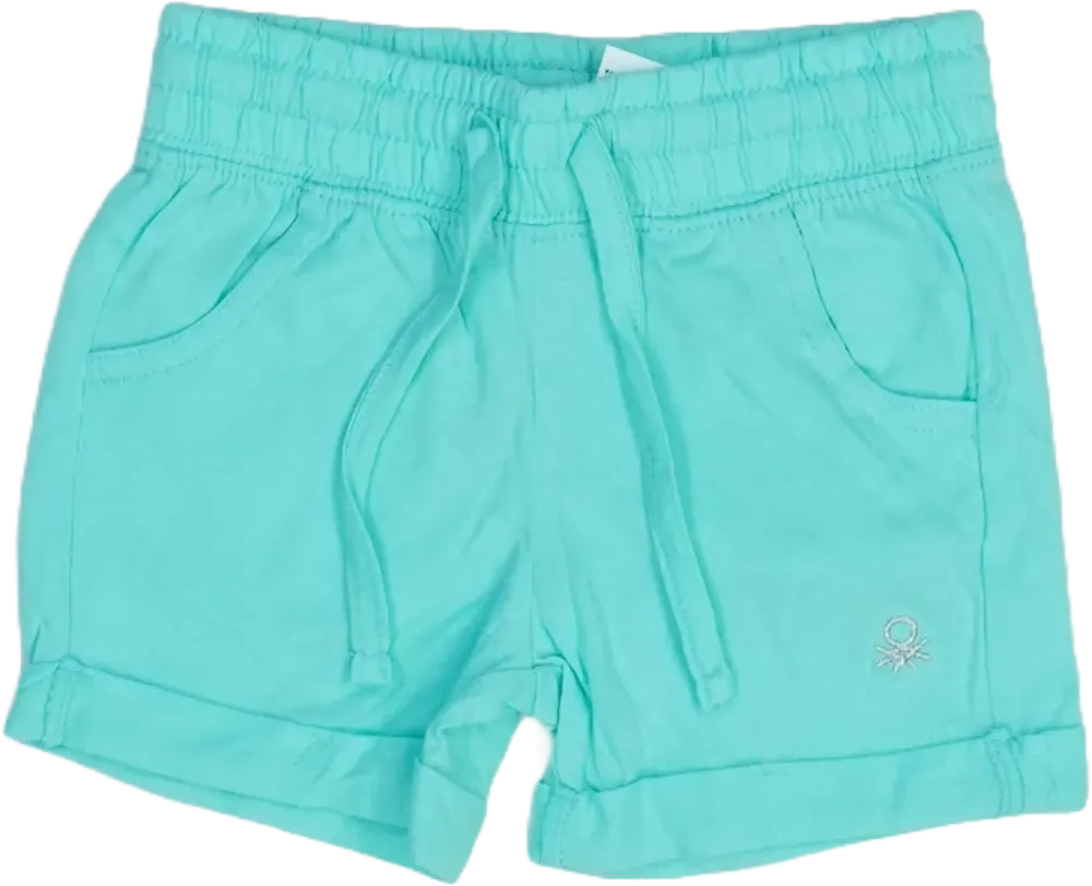 Zöld Benetton Rövidnadrág EU 86 / UK 12-18 hónap / US 18 hónap