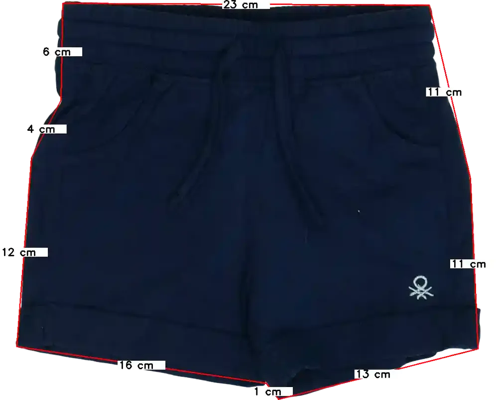Kék Benetton Rövidnadrág EU 92 / UK 2 év / US 2T