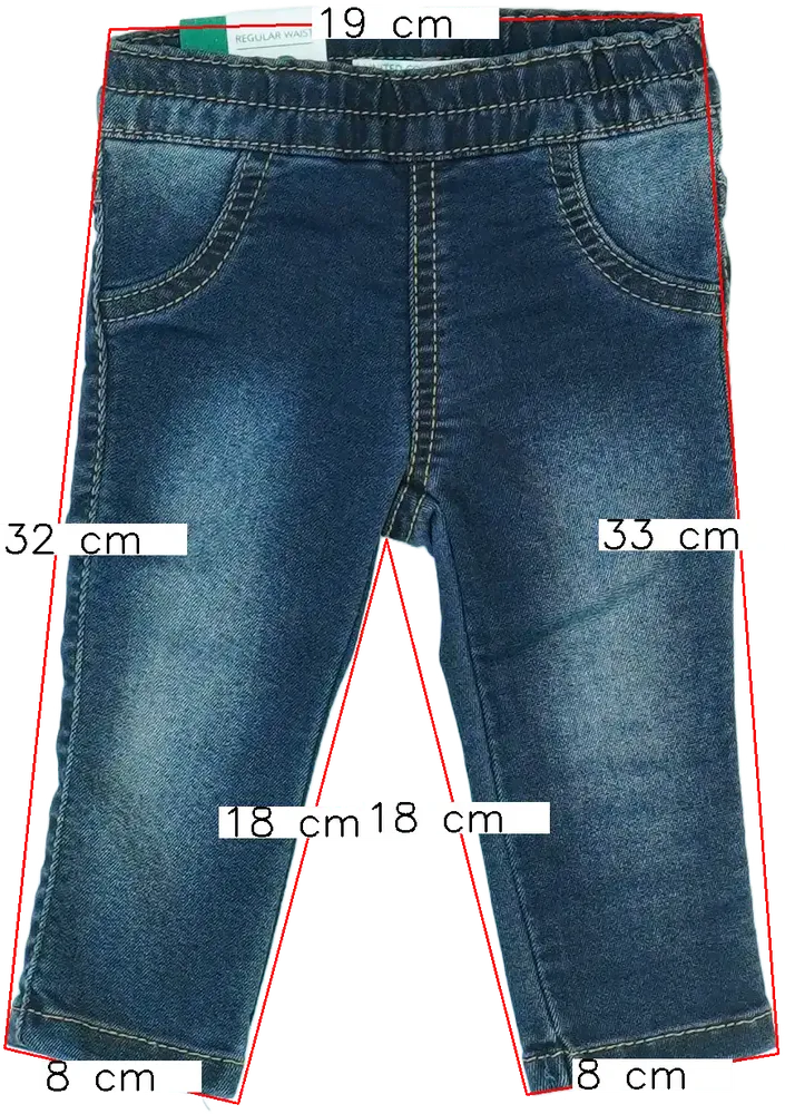 Kék Benetton Farmernadrág EU 62 / UK 0-3 hónap / US 0-3 hónap