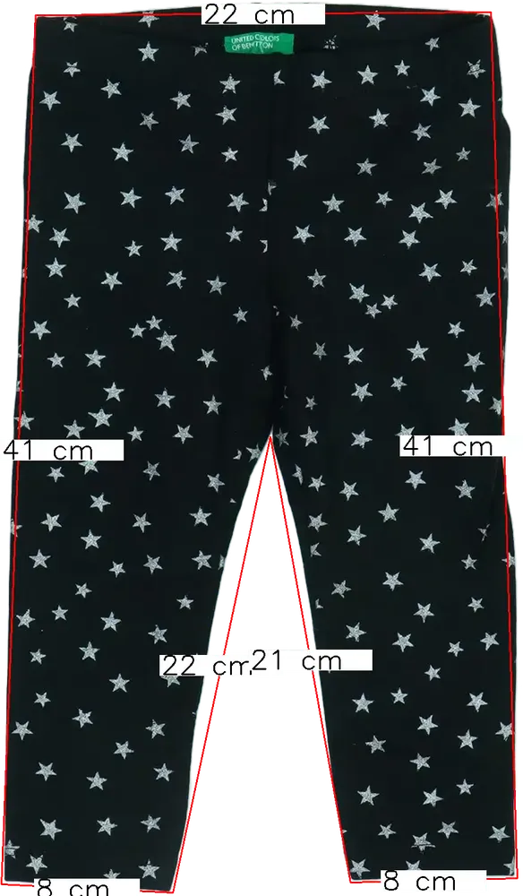 Fekete Benetton Leggings EU 80 / UK 9-12 hónap / US 12 hónap