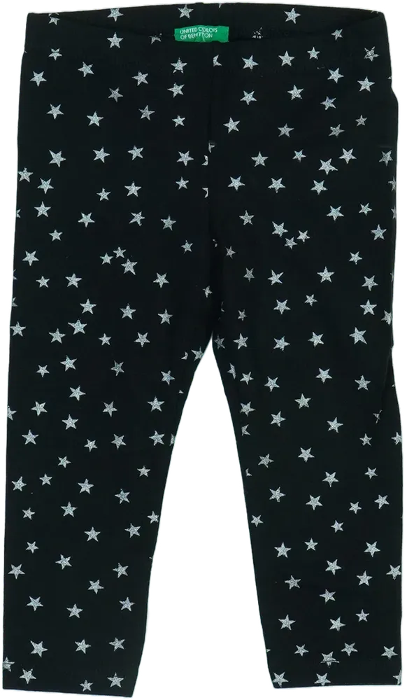 Fekete Benetton Leggings EU 80 / UK 9-12 hónap / US 12 hónap