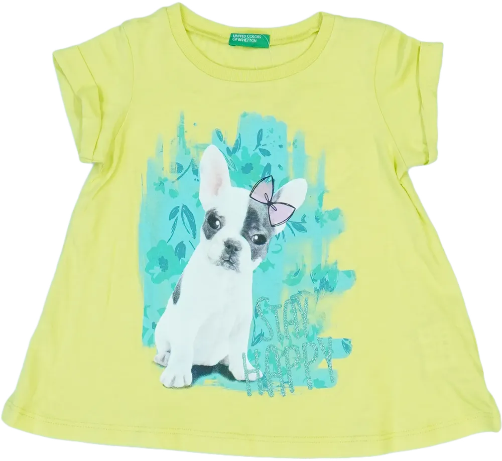 Sárga Benetton Póló EU 92 / UK 2 év / US 2T