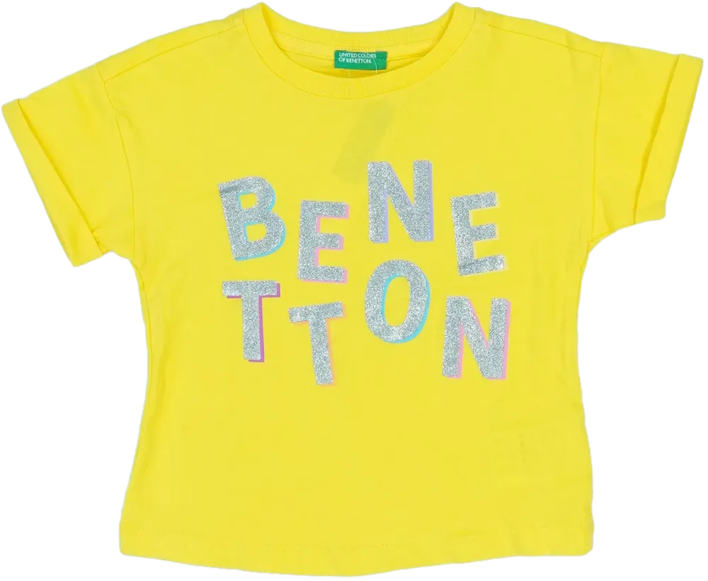 Sárga Benetton Póló EU 86 / UK 12-18 hónap / US 18 hónap